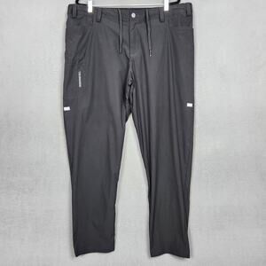 Truewerk Pants Mens 3XL Black Flat Front Straight Leg Utility Work Cargo Pocket